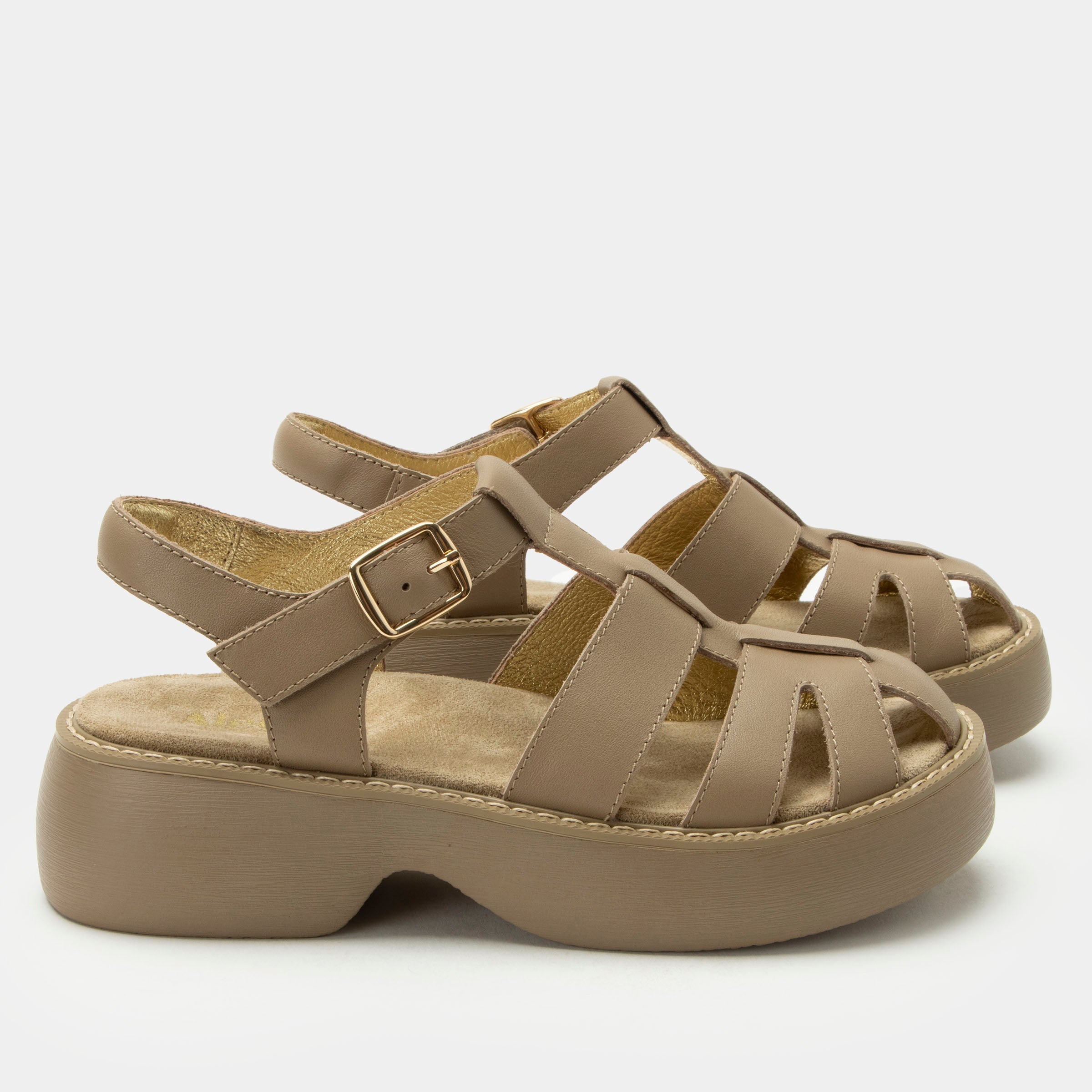 Ingrid Beige Sandal - Image 3