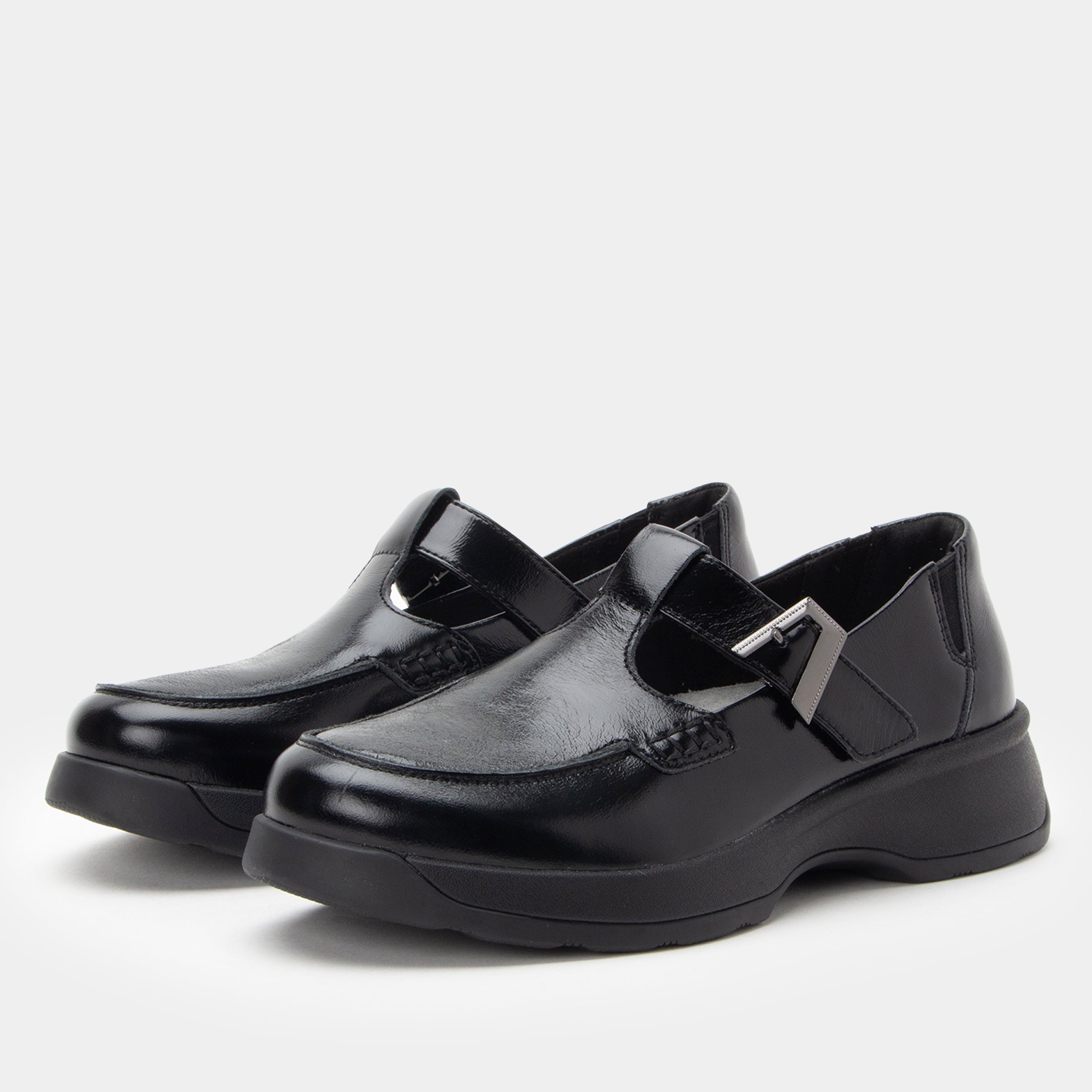 Jensie Glazed Black Shoe