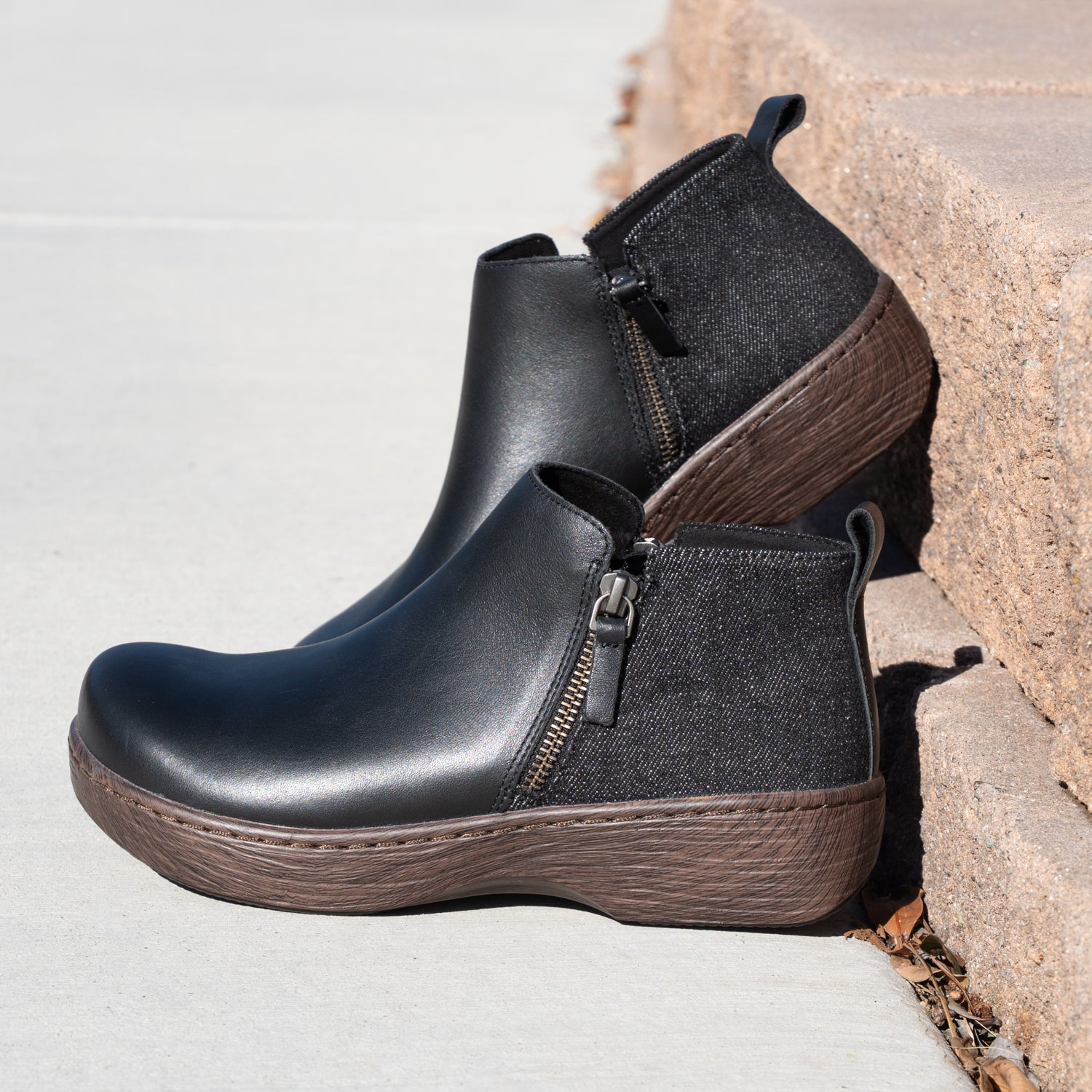 Oaklee Black Denim Boot - Image 2