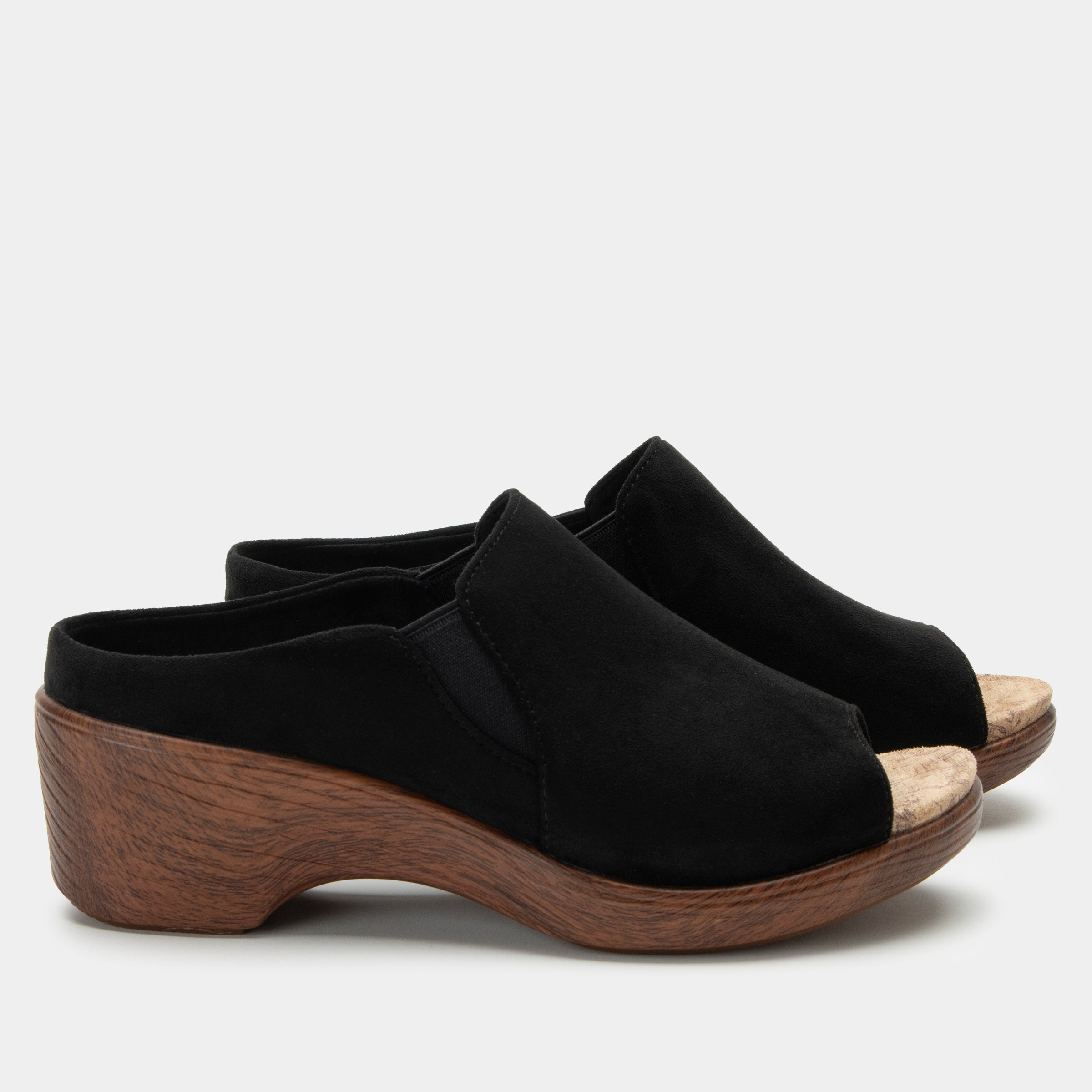 Shilaine Stretch Black Sandal - Image 2
